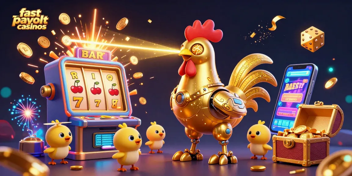 Experience fast payout casinos with vibrant 3D characters and dynamic casino game elements bursting with energy.