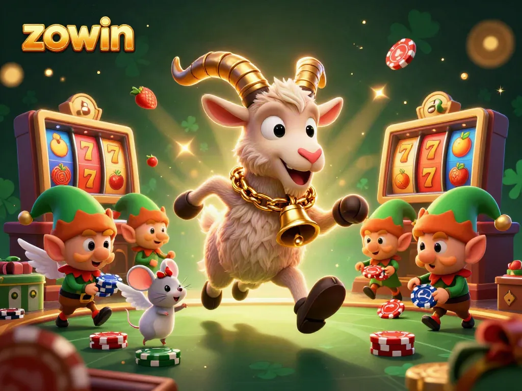 Win big with Zowin as Krampus leads a lively casino scene filled with slots and mischief.