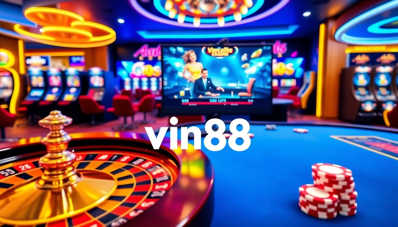 Experience the excitement of vin88 link vào with dynamic casino gameplay visuals of roulette and live dealers.