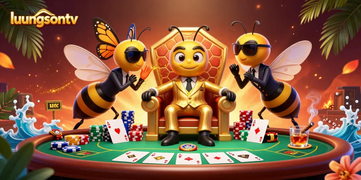 Experience thrilling gameplay on luongsontv with a vibrant, energetic casino scene featuring the bumblebee mob boss.