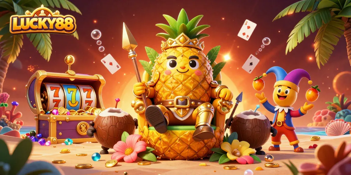 Experience ultimate wins in LUCKY88 with vibrant 3D casino creatures and golden treasures.