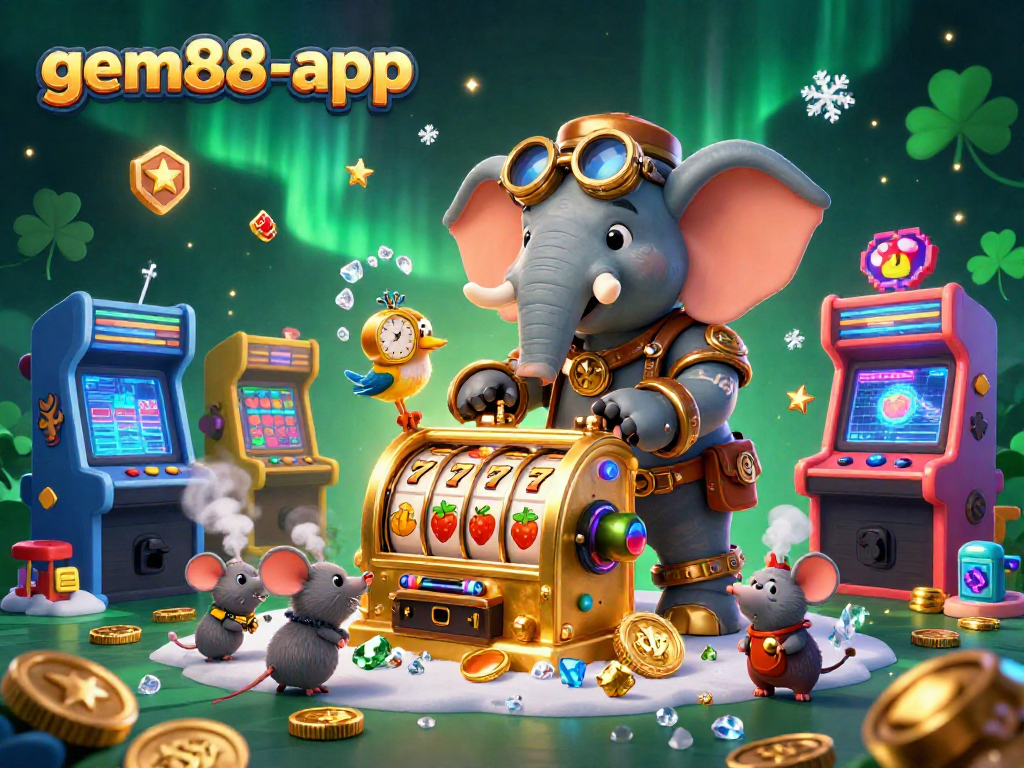 Experience the gem88-app with engaging steampunk slots featuring colorful elements and charming characters.