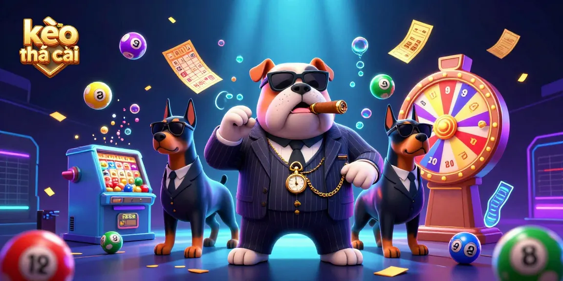 Engage with kèo nhà cái through vibrant lottery elements in a dynamic casino scene.
