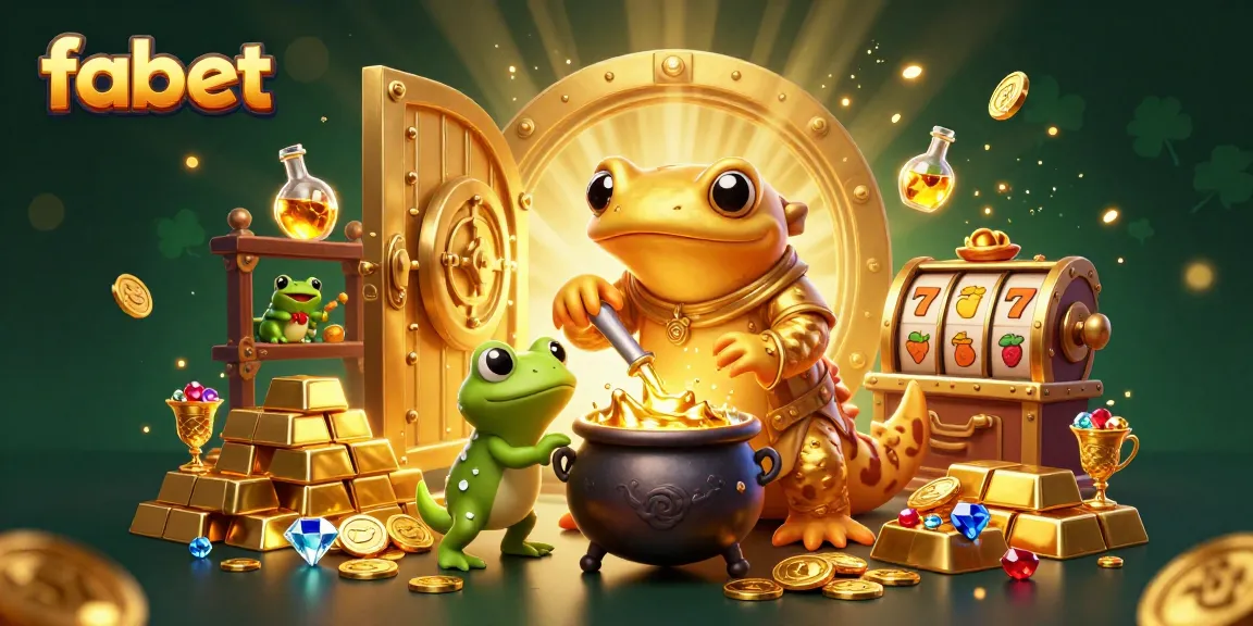 Engage with fabet's adventure of golden alchemy in this rich 3D illustration.