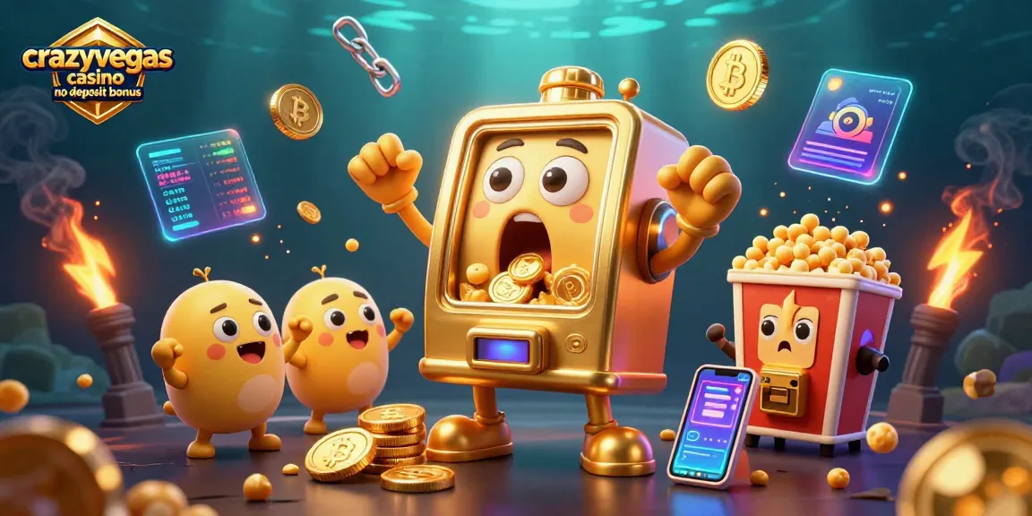 Experience thrilling wins with the crazyvegas casino no deposit bonus, as joyful slot machines celebrate a big jackpot!